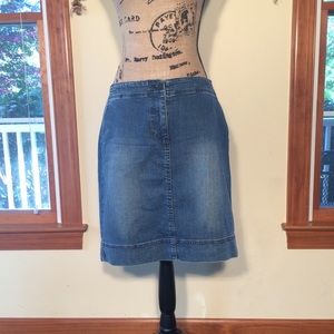 Talbots 10P Jean Skirt